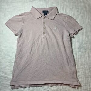 Polo by Ralph Lauren Light Blush Pink Girls Polo Shirt